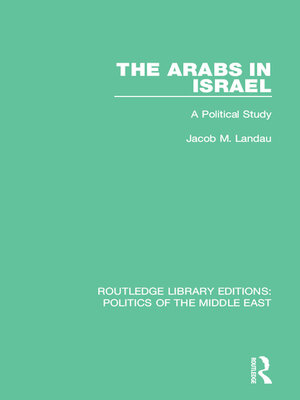 cover image of The Arabs in Israel